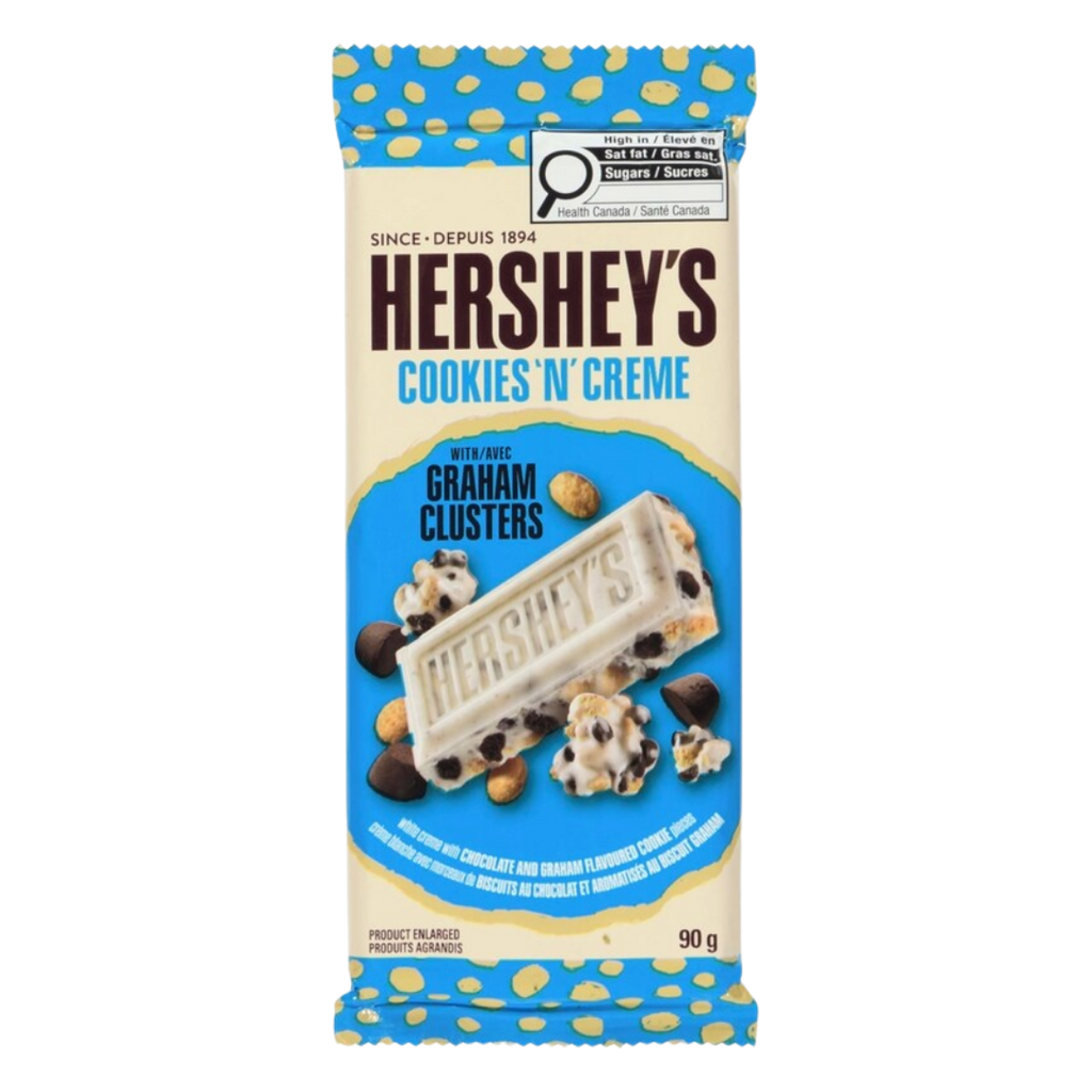 Hershey's Cookies'N'Creme With Graham Clusters Chocolate Bar