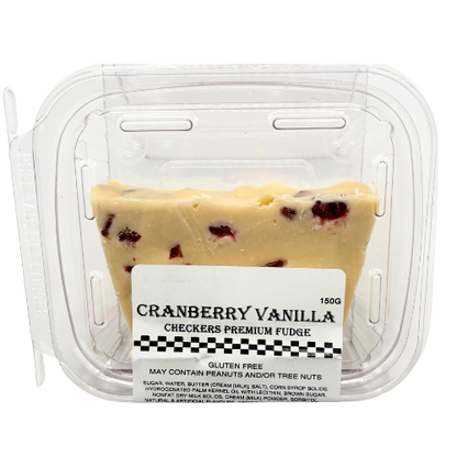 Cranberry Vanilla Fudge 150g