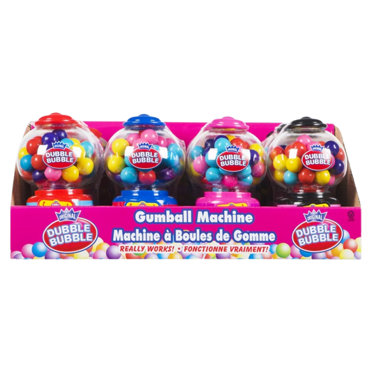 Original Dubble Bubble Mini Gumball Machine Bulk 12pk