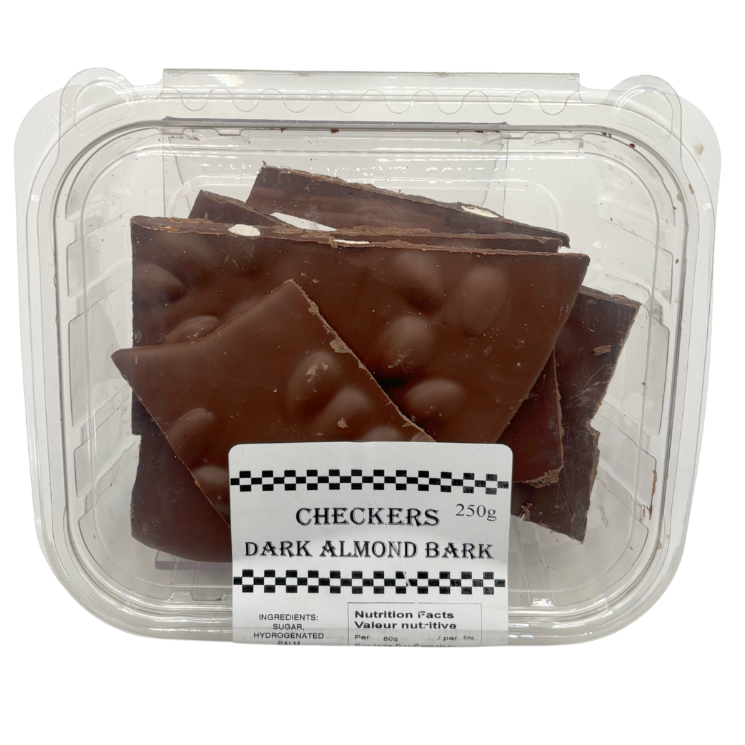 Dark Chocolate Almond Bark 250g