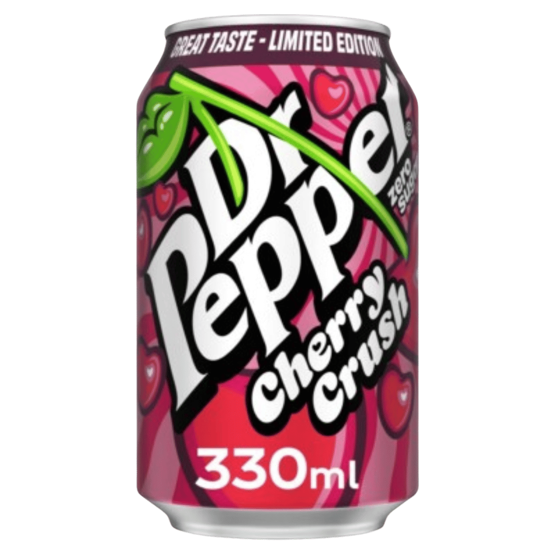 British Dr Pepper Cherry Crush Zero Sugar 330ml