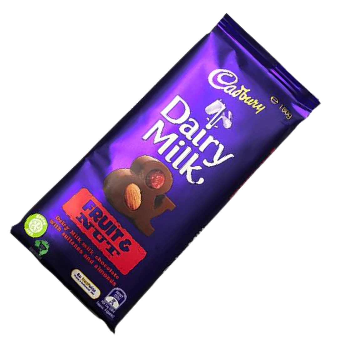 British Cadbury Dairy Milk Fruit & Nut Bar 180g