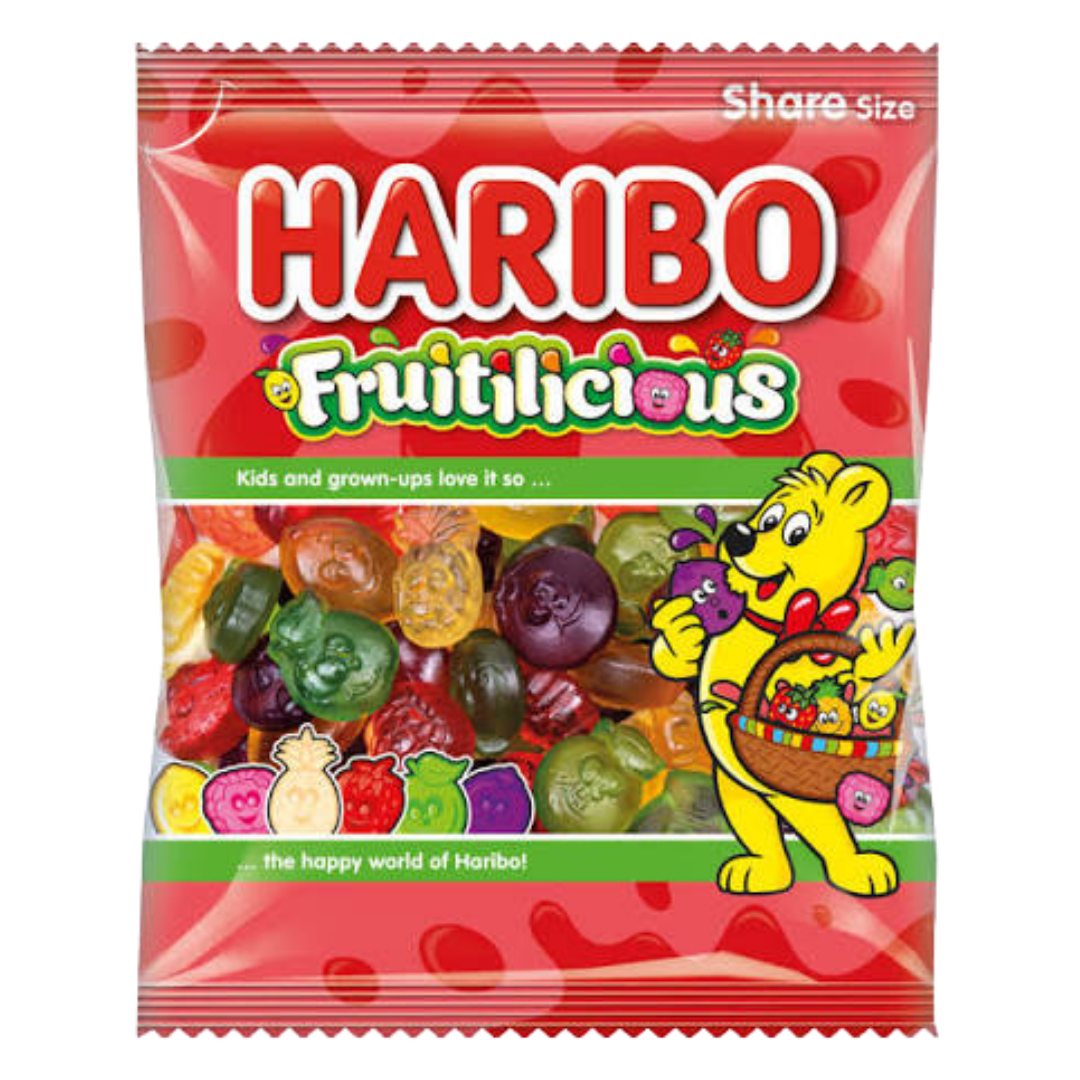 UK Haribo Fruitilicious Share Bag 150g