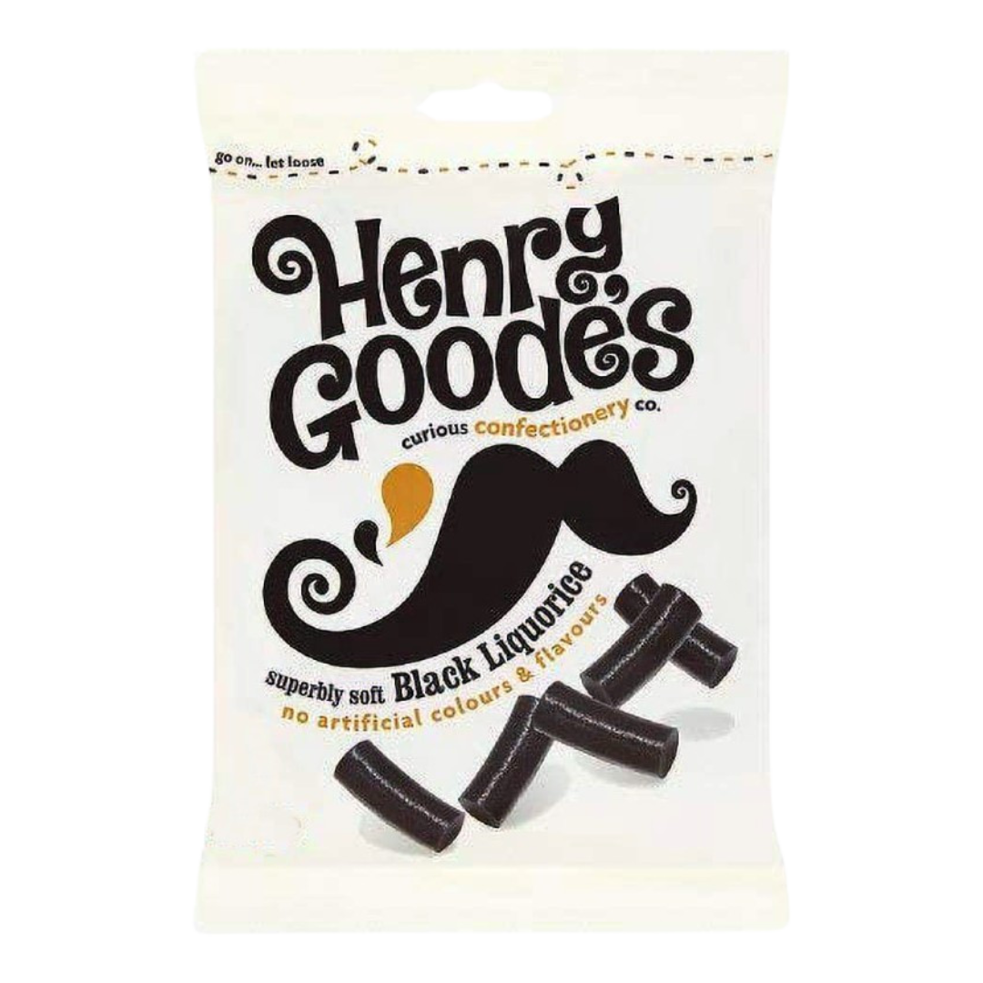 British Henry Goodes Superbly Soft Black Liquorice 140g