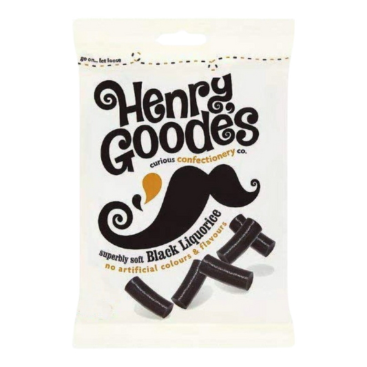 British Henry Goodes Superbly Soft Black Liquorice 140g