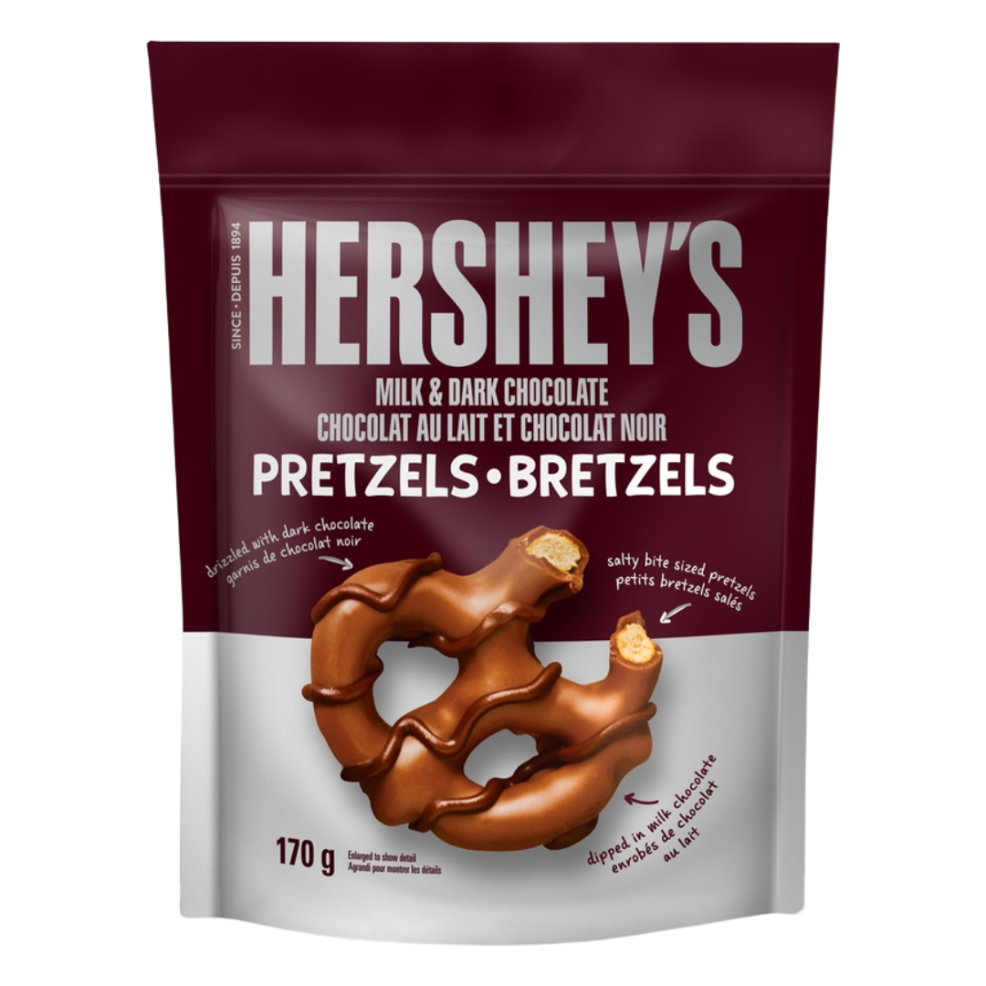 Hershey's Milk Chocolate Coated Pretzels 170g