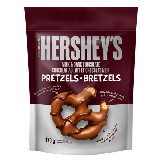 Hershey's Milk Chocolate Coated Pretzels 170g