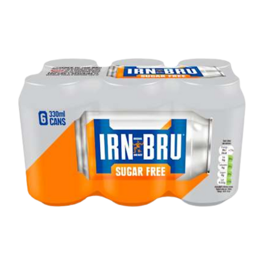Scottish IRN-BRU Sugar Free Soda 6x330ml