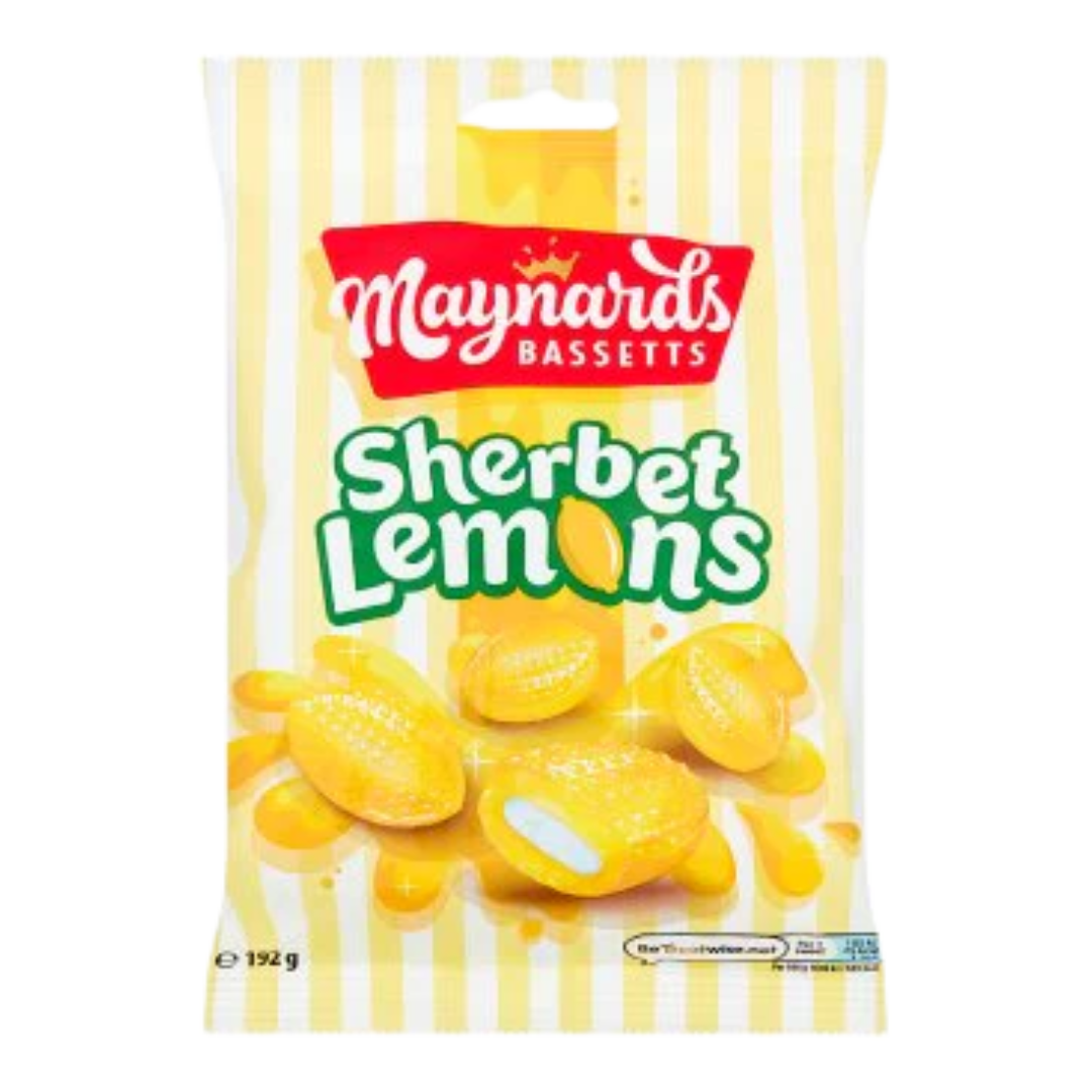 British Maynards Bassetts Sherbet Lemons 192g