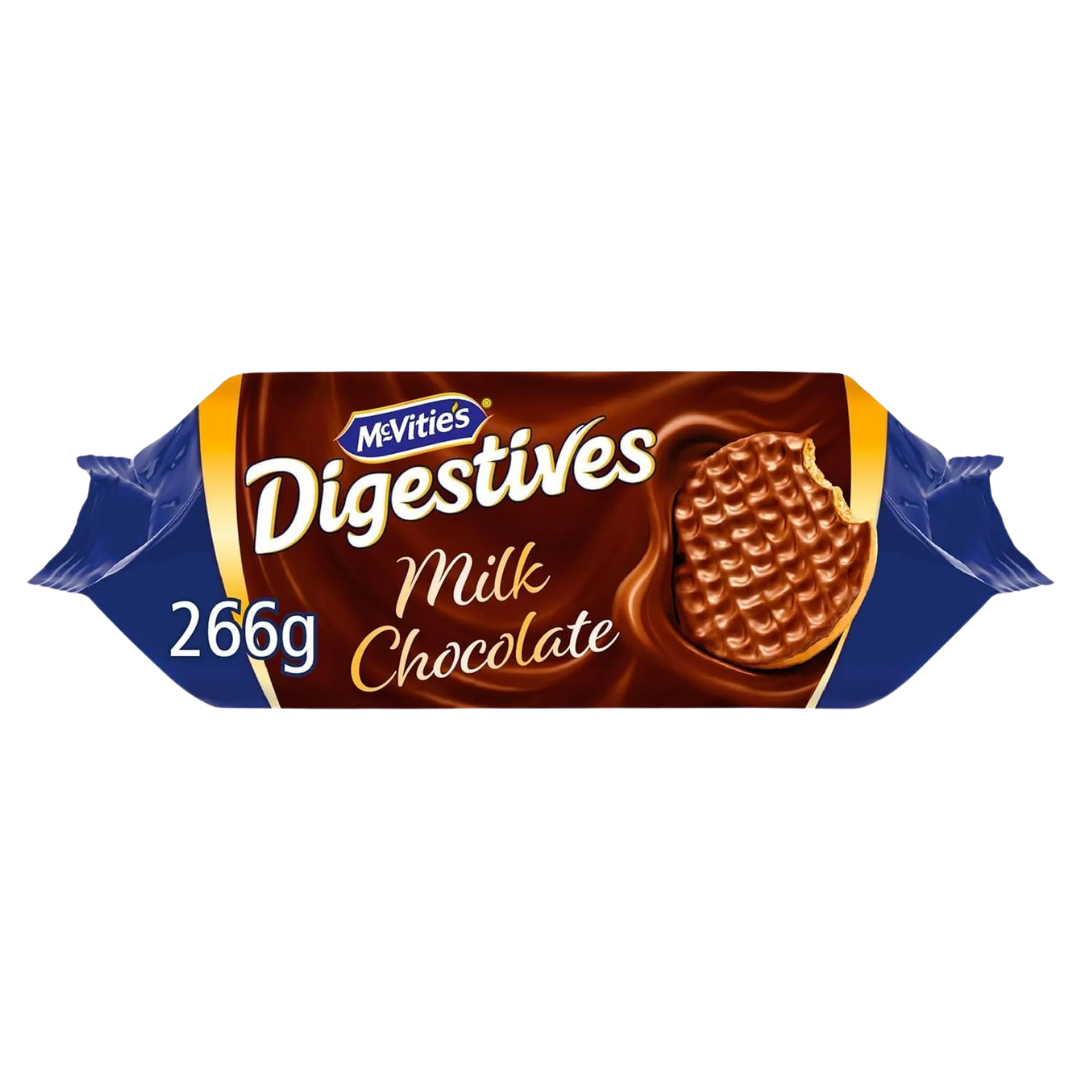 British McVitie's Digestives Milk Chocolate 266g