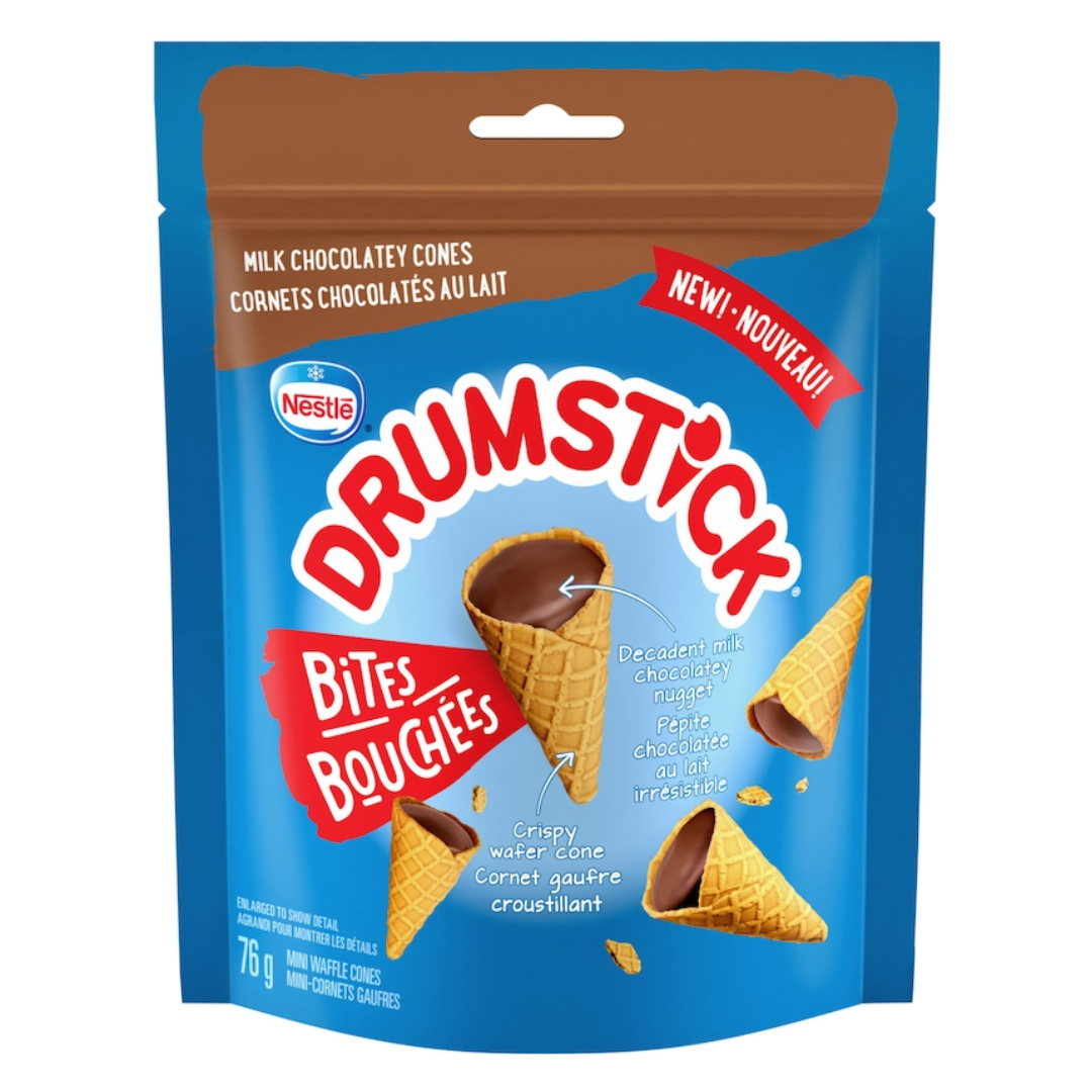 Drumstick Wafer Cone Bites Milk Chocolate 76g BB 5/30/2026