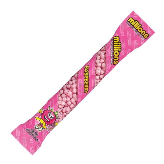 British Millions Raspberry Tubes 55g