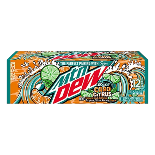 Mtn Dew Baja Cabo Citrus 12x355ml