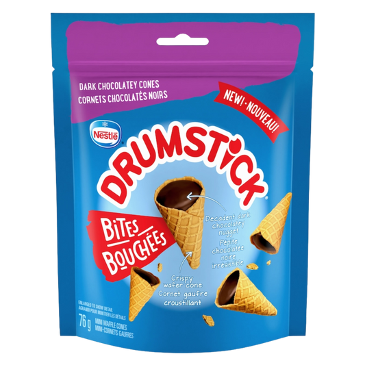 Drumstick Wafer Cone Bites Dark Chocolate 76g