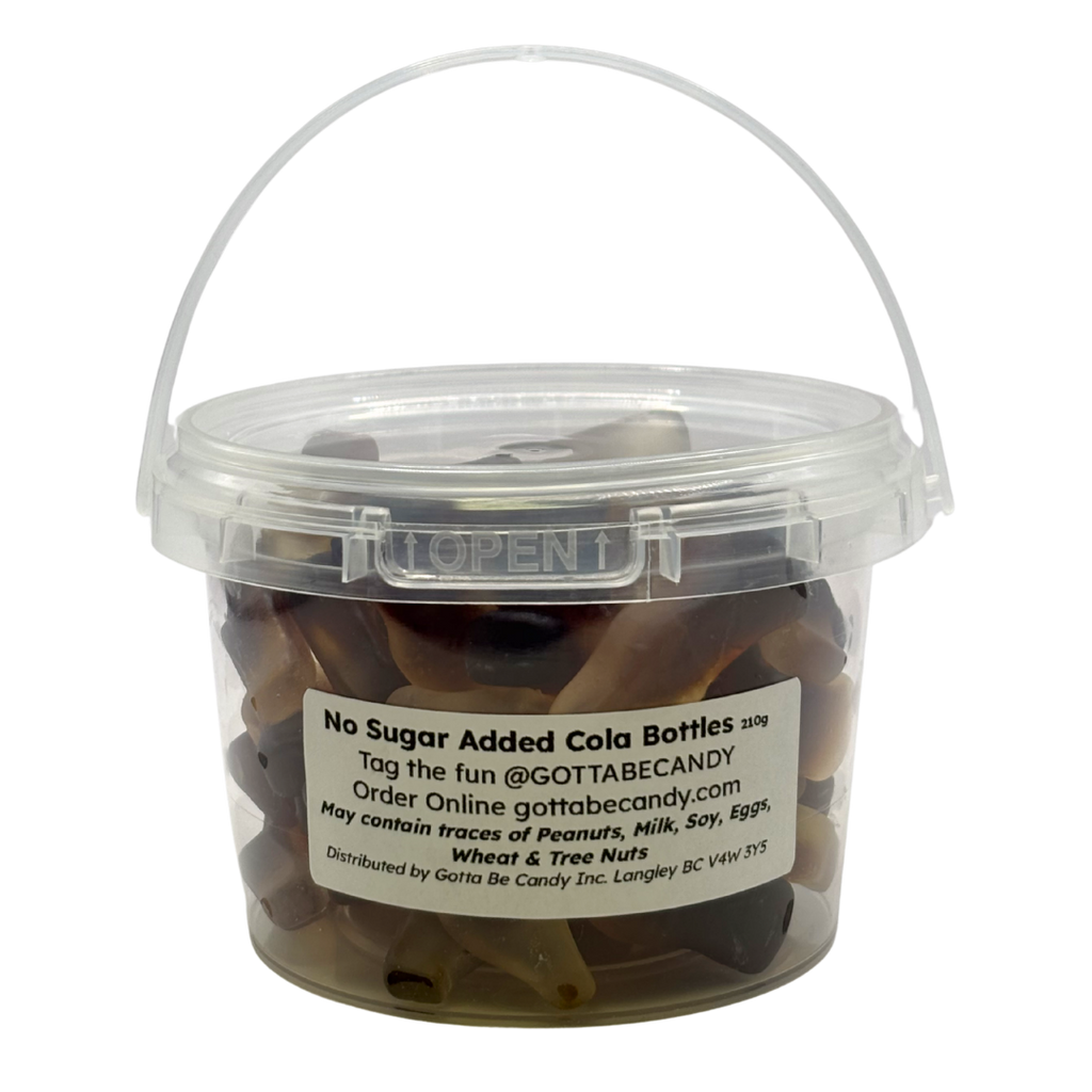 No Sugar Added Cola Bottles Bucket 210g