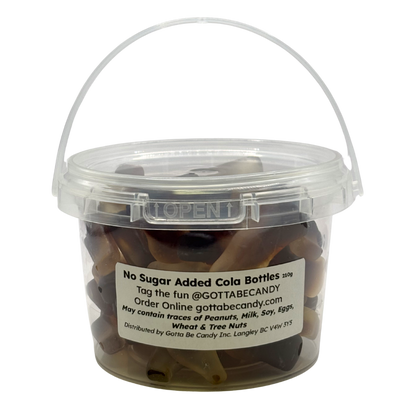 No Sugar Added Cola Bottles Bucket 210g
