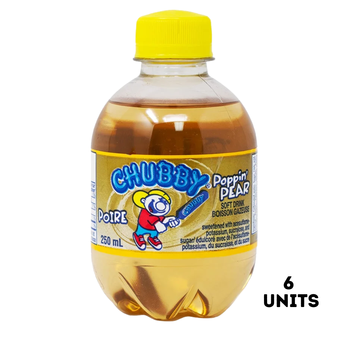 Chubby Soda Poppin' Pear 6x250ml