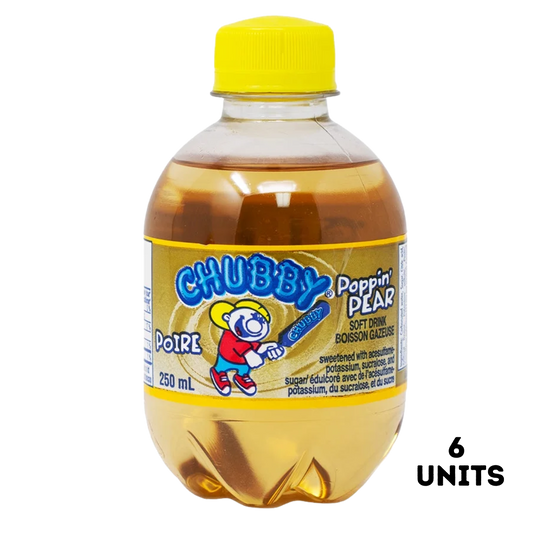 Chubby Soda Poppin' Pear 6x250ml