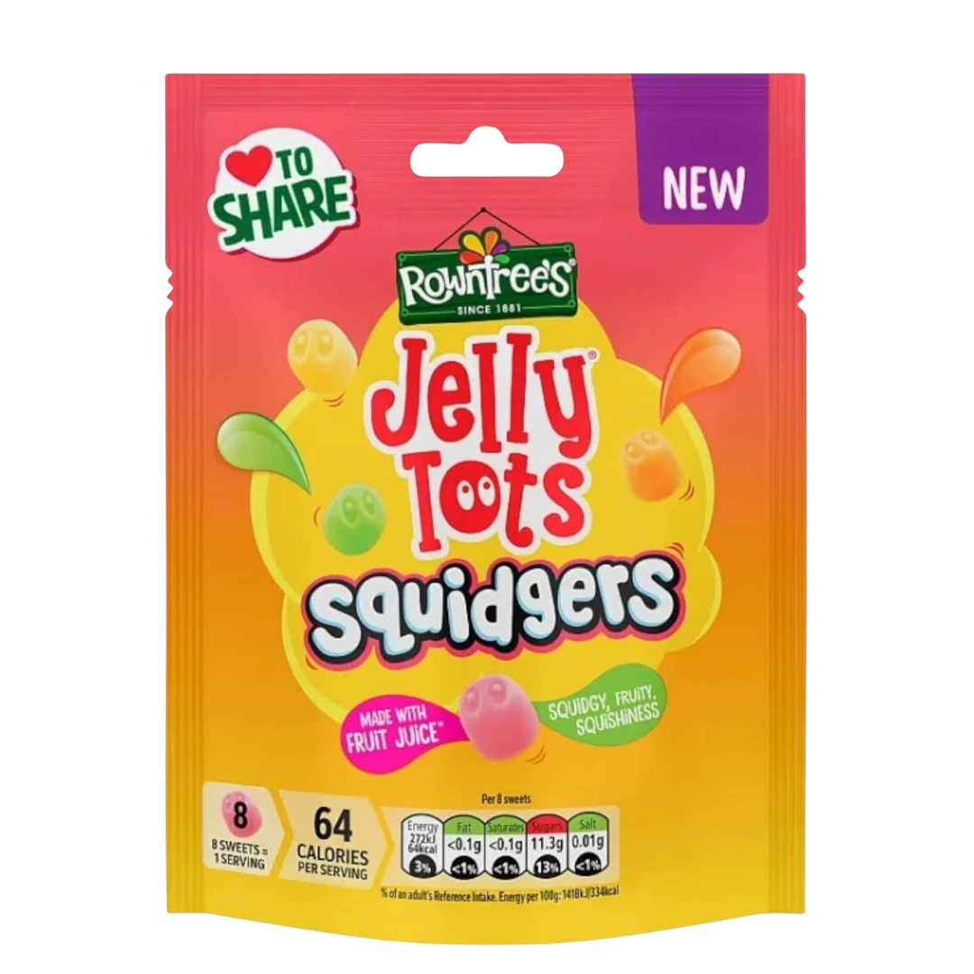 British Rowntree's Jelly Tots Squidgers NEW 120g