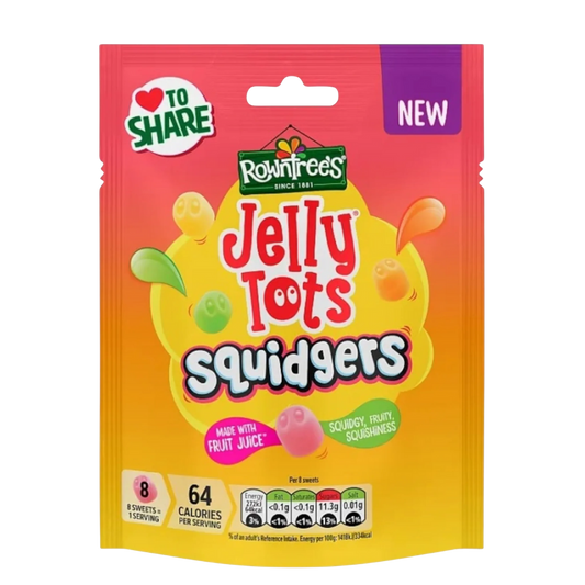 British Rowntree's Jelly Tots Squidgers NEW 120g