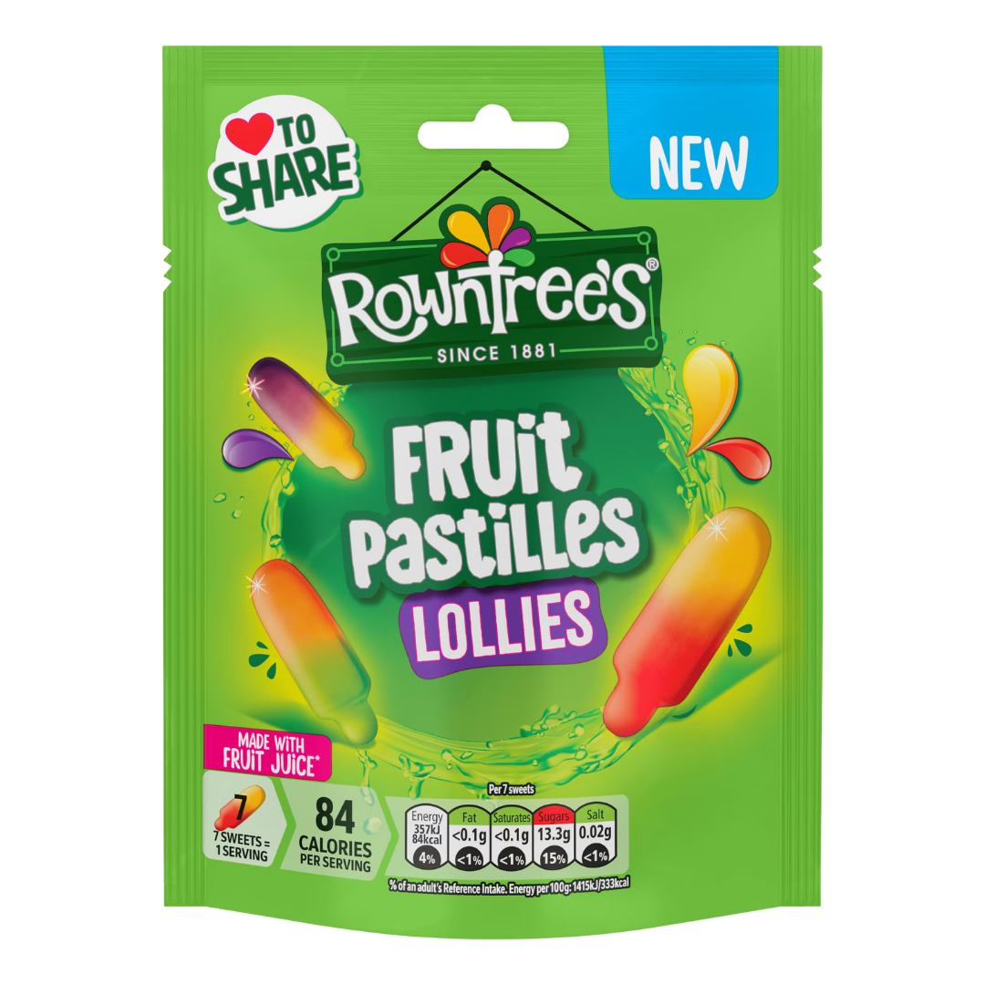 UK Rowntree Fruit Pastilles Lollies 130g NEW