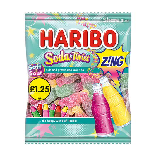 Haribo Soda Twist Zing 140g