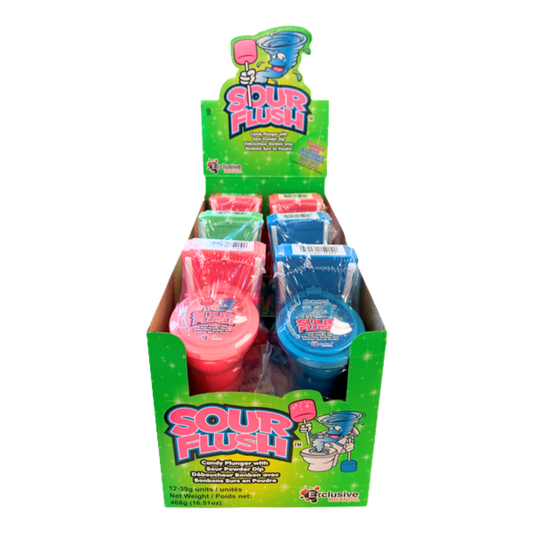 Sour Flush Candy Plunger Lollipop