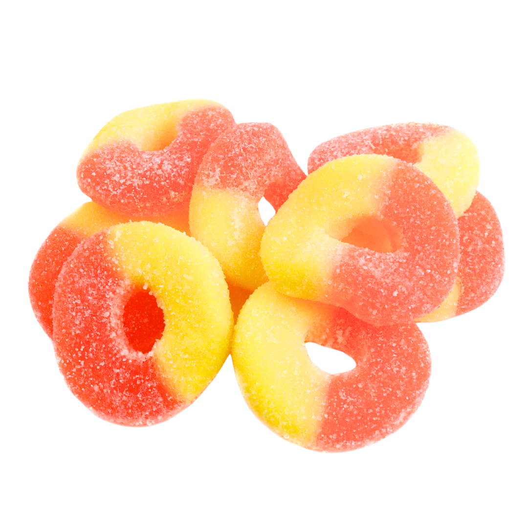 Sour Gummy Peach Rings