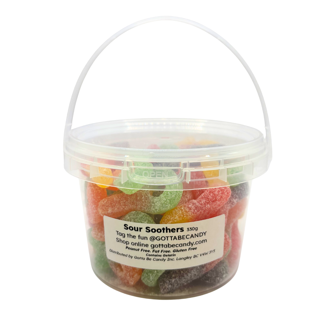 Sour Gummy Soothers Bucket 330g
