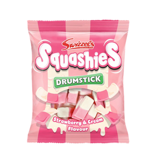 British Swizzels Squashies Strawberry & Cream 120g