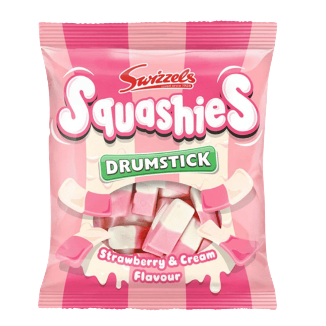 British Swizzels Squashies Strawberry & Cream 120g
