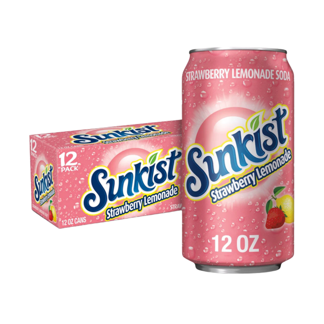 Sunkist Strawberry Lemonade 12x355ml