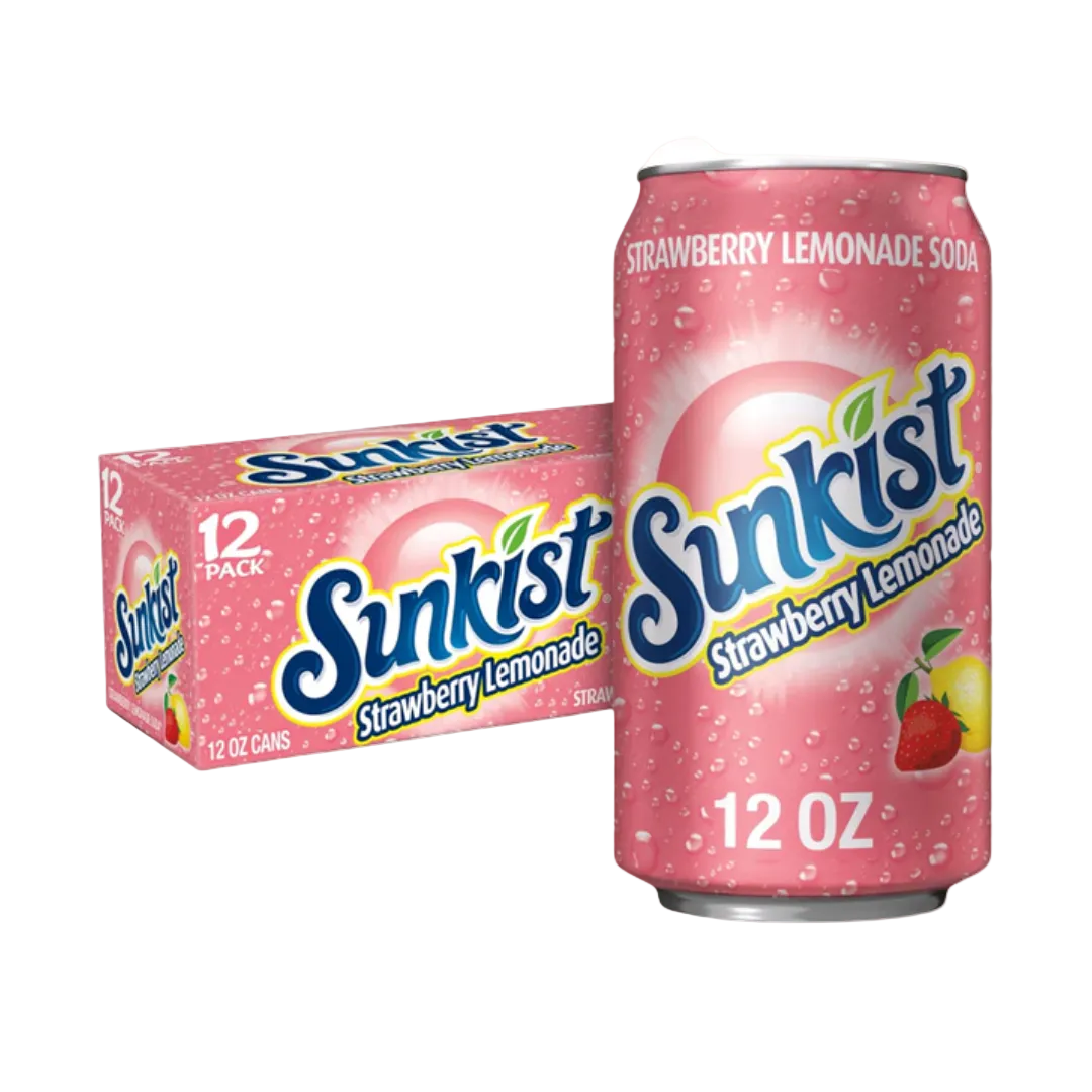 Sunkist Strawberry Lemonade 355ml Can