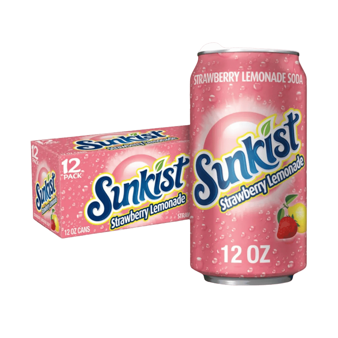 Sunkist Strawberry Lemonade 355ml Can