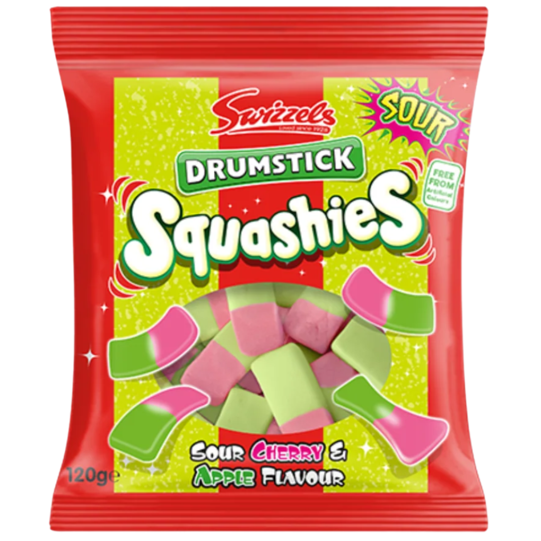 British Swizzels Squashies Sour Cherry & Apple 120g