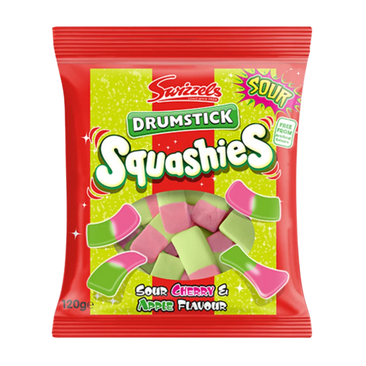 British Swizzels Squashies Sour Cherry & Apple 120g