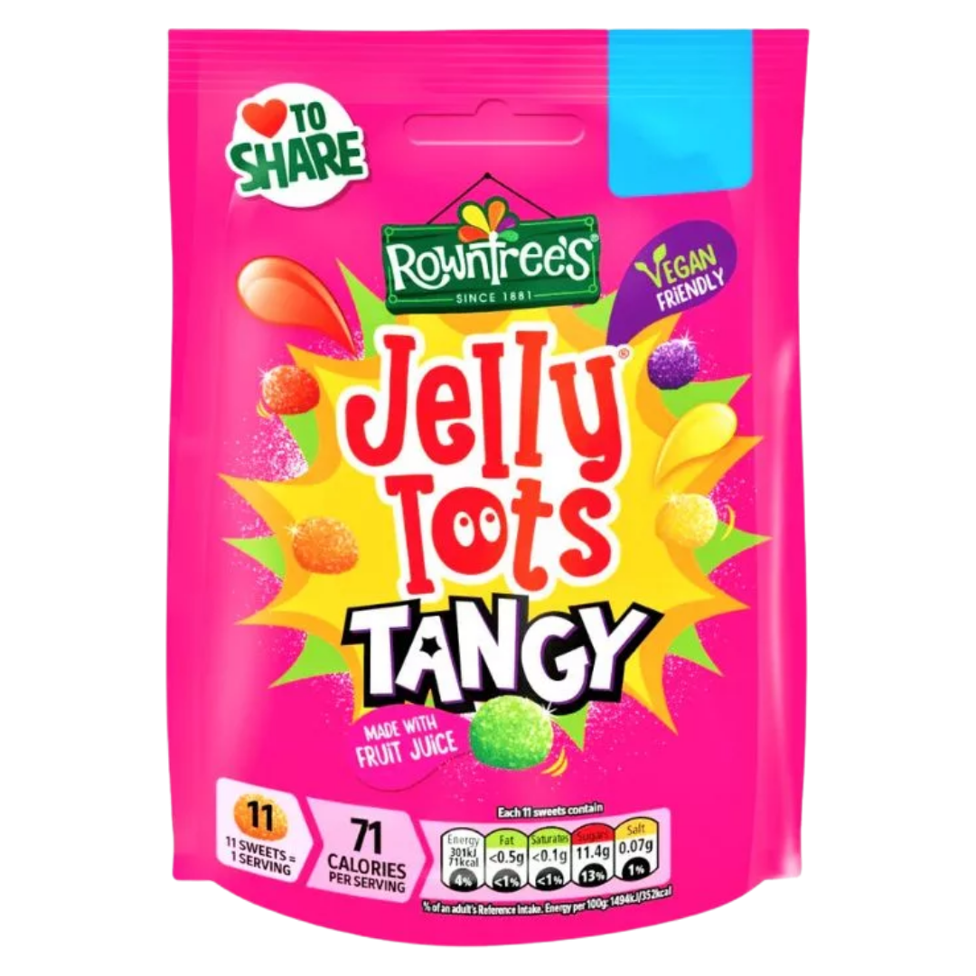 British Rowntree's Jelly Tots Tangy 140g