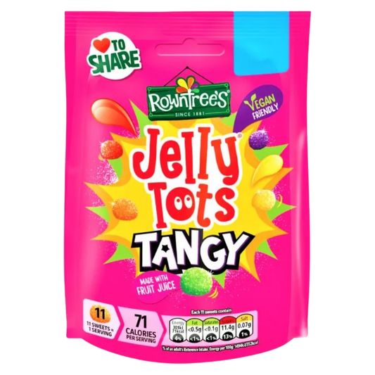 British Rowntree's Jelly Tots Tangy 140g