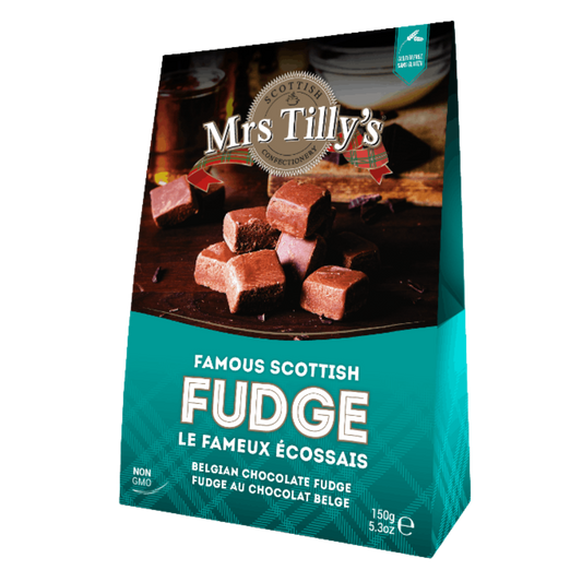 Scottish Mrs. Tilly's Belgian Chocolate  Fudge 150g