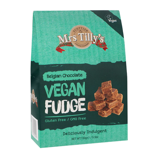 Scottish Mrs. Tilly's Belgian Chocolate Vegan Fudge 150g