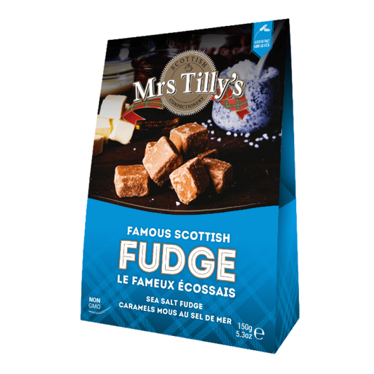 Scottish Mrs. Tilly's Sea Salt Fudge 150g
