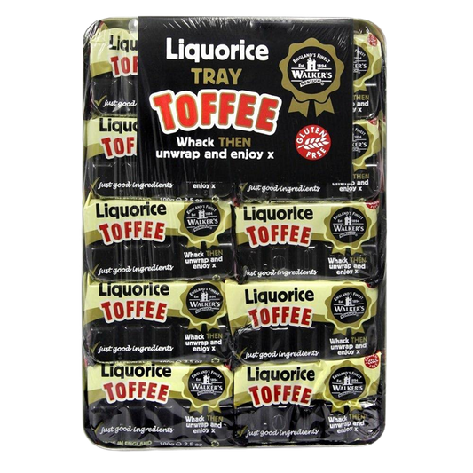 Walkers Liquorice Toffee Tray 10x100g British