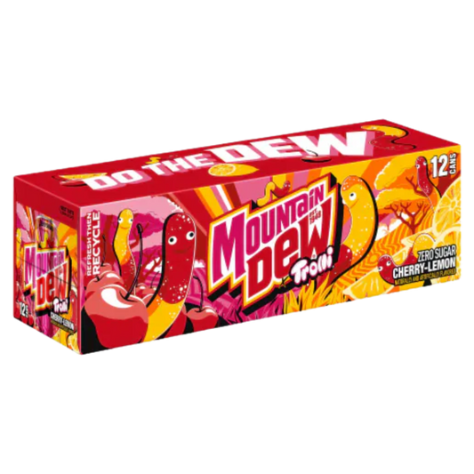 Mountain Dew Trolli Cherry-Lemon Zero Sugar 12x355ml Limited Edition