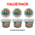 Sour Gummy Mix Bucket - Value Pack 3 Buckets