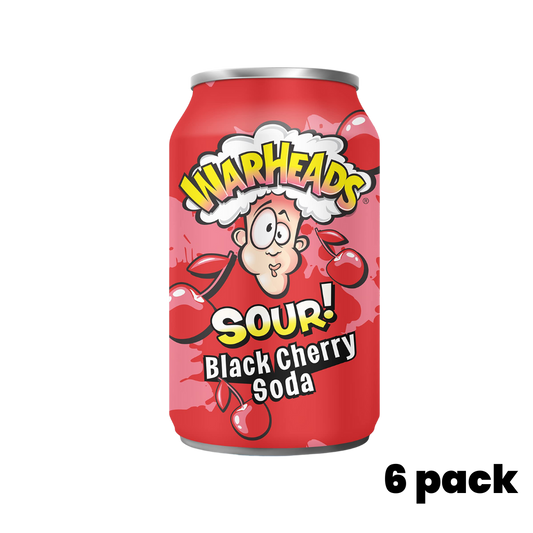 Warheads Soda Sour Black Cherry 6x355ml