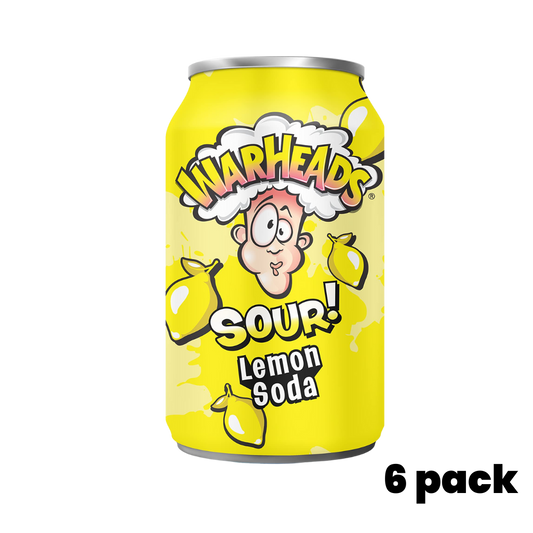 Warheads Soda Sour Lemon 6x355ml