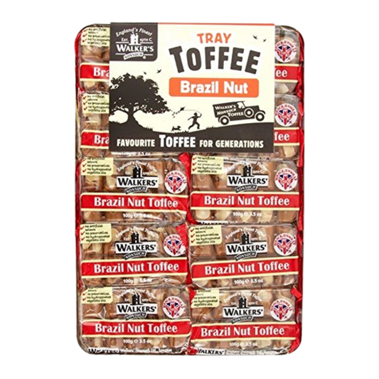 Walkers Brazil Nut Toffee Tray 10x100g British