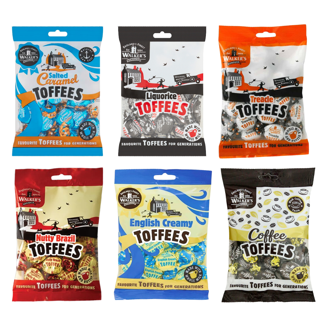 British Walkers Nonsuch Toffee Assorted 6 Pack