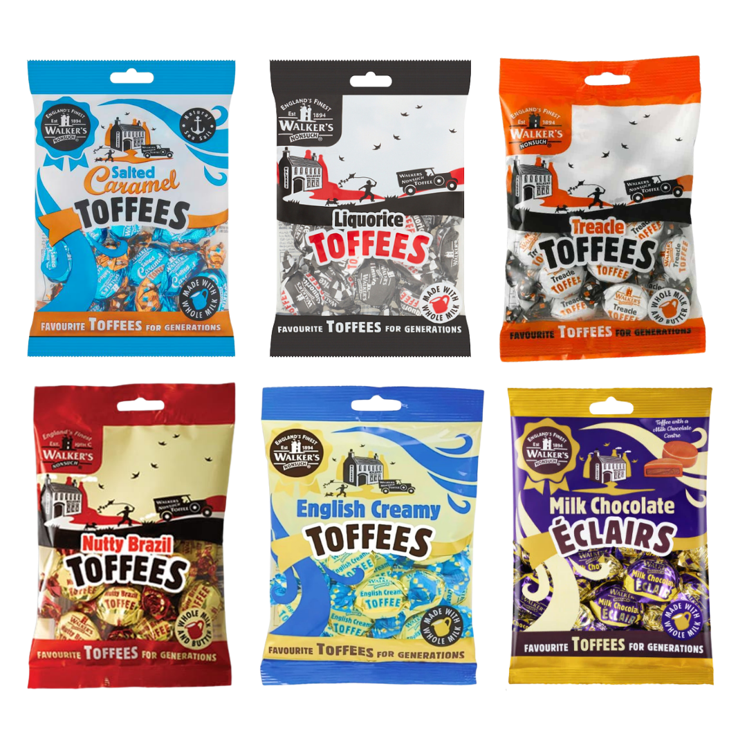 British Walkers Nonsuch Toffee Assorted 6 Pack