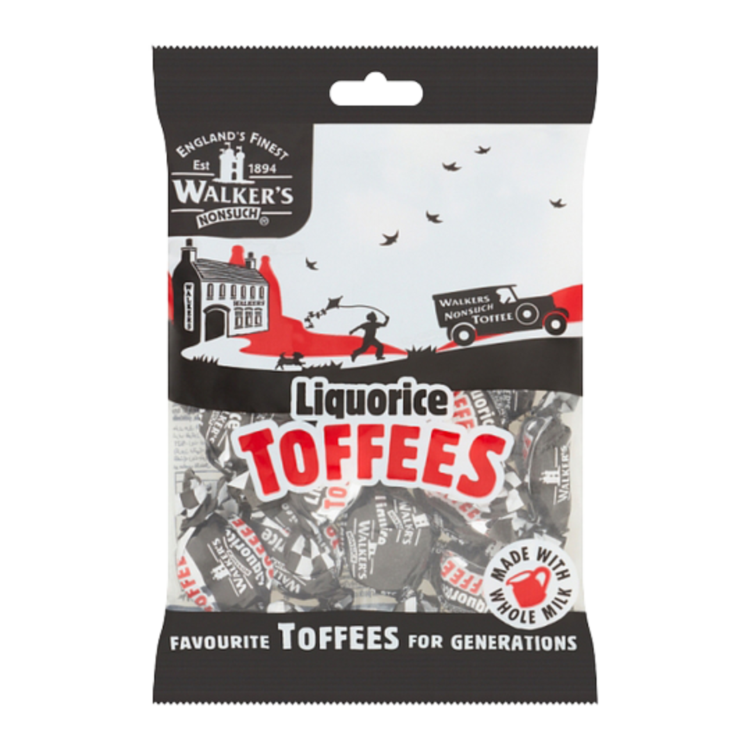 British Walkers Liquorice Toffees 150g